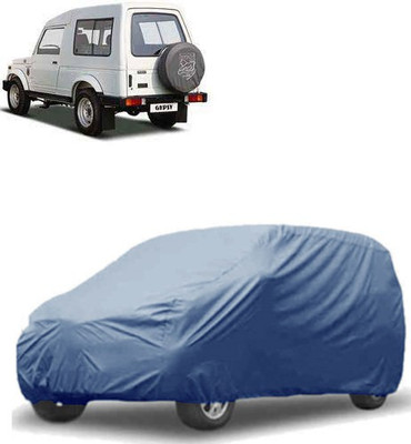 QualityBeast Car Cover For Maruti Suzuki Gypsy MG-410 (Without Mirror Pockets)(Blue)