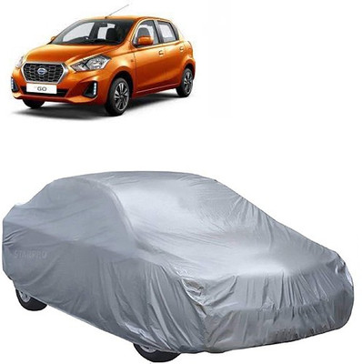 MotohunK Car Cover For Datsun Go (Without Mirror Pockets)(Grey)