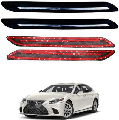 Oshotto Rubber Car Bumper Guard(Black, Pack of 4, Lexus, LS)