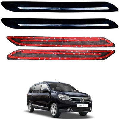Oshotto Rubber Car Bumper Guard(Black, Pack of 4, Renault, Lodgy)