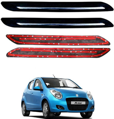 Oshotto Rubber Car Bumper Guard(Black, Pack of 4, Maruti, A-Star)