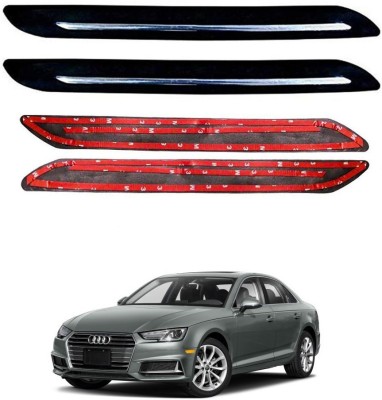 Oshotto Rubber Car Bumper Guard(Black, Pack of 4, Audi, A4)