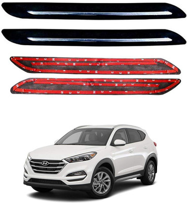 Oshotto Rubber Car Bumper Guard(Black, Pack of 4, Hyundai, Tucson)