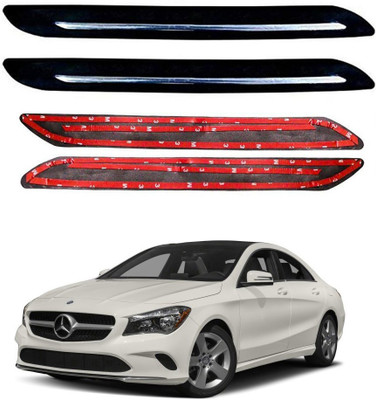 Oshotto Rubber Car Bumper Guard(Black, Pack of 4, Mercedes Benz, CLA-Class)