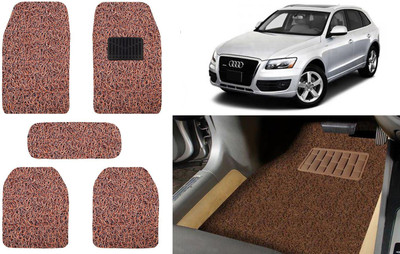 Auto Kite Plastic, PVC, Vinyl Standard Mat For  Audi Q3(Brown)