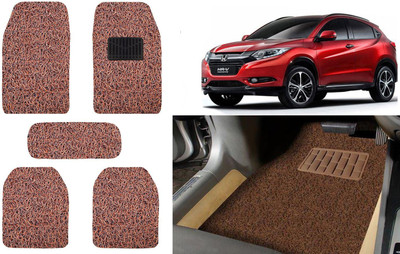 Auto Kite Plastic, PVC, Vinyl Standard Mat For  Honda BRV(Brown)