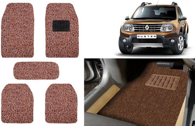 Auto Kite Plastic, PVC, Vinyl Standard Mat For  Renault Duster(Brown)