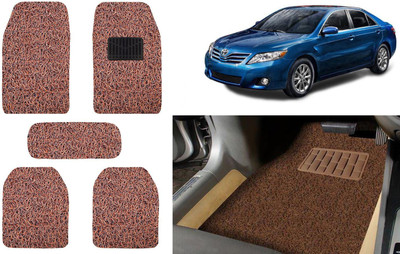 Auto Kite Plastic, PVC, Vinyl Standard Mat For  Toyota Camry(Brown)