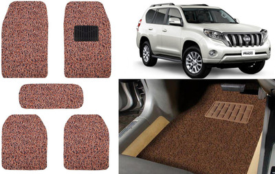 Auto Kite Plastic, PVC, Vinyl Standard Mat For  Toyota Land Cruiser Prado(Brown)
