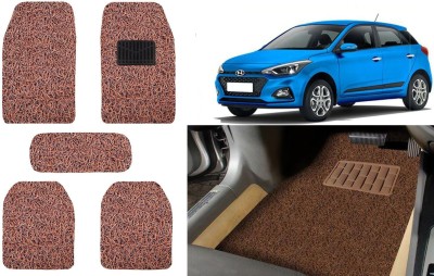 Auto Kite Plastic, PVC, Vinyl Standard Mat For  Hyundai Elite i20(Brown)