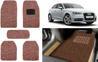 Auto Kite Plastic, PVC, Vinyl Standard Mat For  Audi A3(Brown)