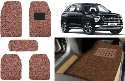 Auto Kite Plastic, PVC, Vinyl Standard Mat For  Hyundai Creta(Brown)