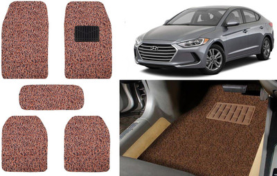 Auto Kite Plastic, PVC, Vinyl Standard Mat For  Hyundai Elantra(Brown)