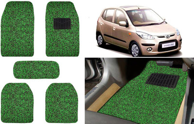 Auto Kite Plastic, PVC, Vinyl Standard Mat For  Hyundai i10(Green, Black)