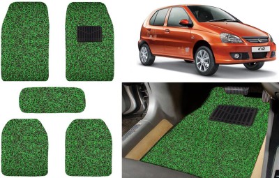 Auto Kite Plastic, PVC, Vinyl Standard Mat For  Tata Indica(Green, Black)