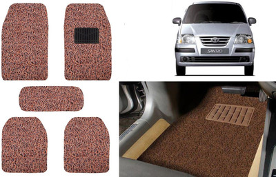 Auto Kite Plastic, PVC, Vinyl Standard Mat For  Hyundai Santro(Brown)