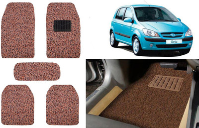 Auto Kite Plastic, PVC, Vinyl Standard Mat For  Hyundai Getz(Brown)