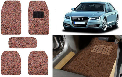 Auto Kite Plastic, PVC, Vinyl Standard Mat For  Audi A8(Brown)