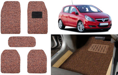 Auto Kite Plastic, PVC, Vinyl Standard Mat For  Opel Corsa(Brown)