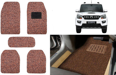 Auto Kite Plastic, PVC, Vinyl Standard Mat For  Mahindra New Scorpio(Brown)