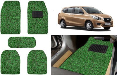 Auto Kite Plastic, PVC, Vinyl Standard Mat For  Datsun Go+(Green, Black)