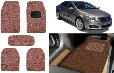 Auto Kite Plastic, PVC, Vinyl Standard Mat For  Volkswagen Passat(Brown)