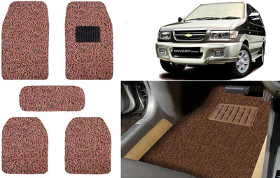 Auto Kite Plastic, PVC, Vinyl Standard Mat For  Chevrolet Tavera(Brown)