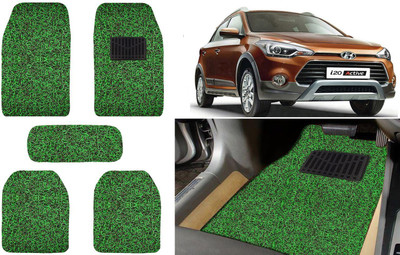 Auto Kite Plastic, PVC, Vinyl Standard Mat For  Hyundai i20(Green, Black)