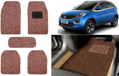 Auto Kite Plastic, PVC, Vinyl Standard Mat For  Tata Nexon(Brown)