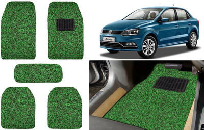 Auto Kite Plastic, PVC, Vinyl Standard Mat For  Volkswagen Ameo(Green, Black)
