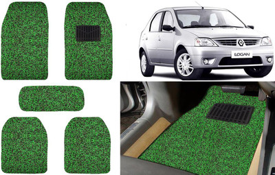 Auto Kite Plastic, PVC, Vinyl Standard Mat For  Mahindra Logan(Green, Black)