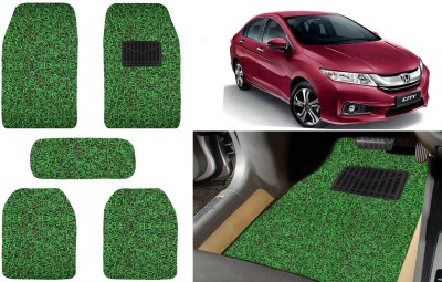 Auto Kite Plastic, PVC, Vinyl Standard Mat For  Honda City i-Dtec(Green, Black)