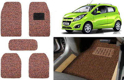 Auto Kite Plastic, PVC, Vinyl Standard Mat For  Chevrolet Beat(Brown)