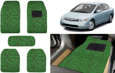 Auto Kite Plastic, PVC, Vinyl Standard Mat For  Honda Civic(Green, Black)