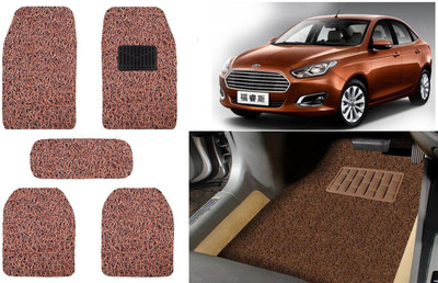 Auto Kite Plastic, PVC, Vinyl Standard Mat For  Ford Escort(Brown)