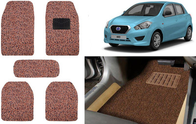 Auto Kite Plastic, PVC, Vinyl Standard Mat For  Datsun Go(Brown)