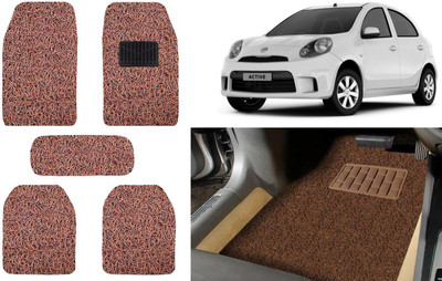 Auto Kite Plastic, PVC, Vinyl Standard Mat For  Nissan Micra Active(Brown)