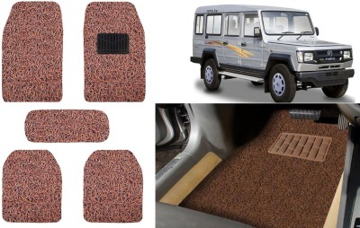 Auto Kite Plastic, PVC, Vinyl Standard Mat For  Toyota Land Cruiser(Brown)