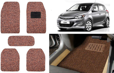 Auto Kite Plastic, PVC, Vinyl Standard Mat For  Hyundai i20(Brown)