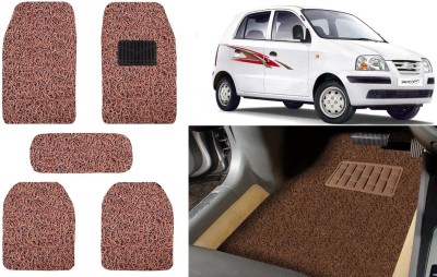 Auto Kite Plastic, PVC, Vinyl Standard Mat For  Hyundai Santro Xing(Brown)