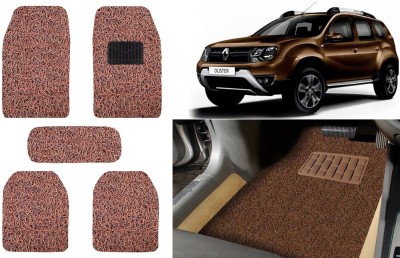 Auto Kite Plastic, PVC, Vinyl Standard Mat For  Renault Duster(Brown)