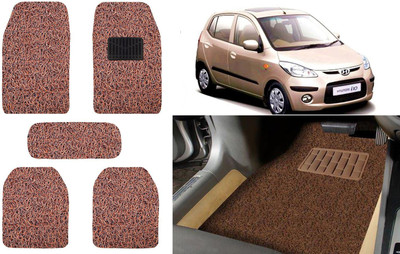 Auto Kite Plastic, PVC, Vinyl Standard Mat For  Hyundai i10(Brown)