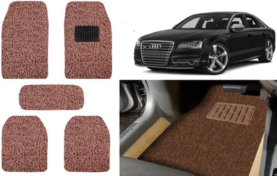 Auto Kite Plastic, PVC, Vinyl Standard Mat For  Audi S8(Brown)