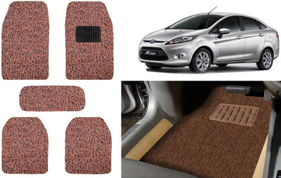Auto Kite Plastic, PVC, Vinyl Standard Mat For  Ford New Fiesta(Brown)