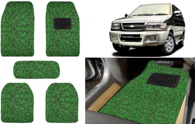 Auto Kite Plastic, PVC, Vinyl Standard Mat For  Chevrolet Tavera(Green, Black)