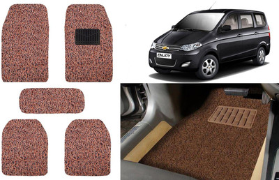 Auto Kite Plastic, PVC, Vinyl Standard Mat For  Chevrolet Enjoy(Brown)