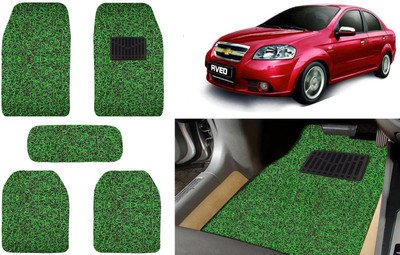 Auto Kite Plastic, PVC, Vinyl Standard Mat For  Chevrolet Aveo(Green, Black)