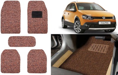 Auto Kite Plastic, PVC, Vinyl Standard Mat For  Volkswagen Polo Cross(Brown)