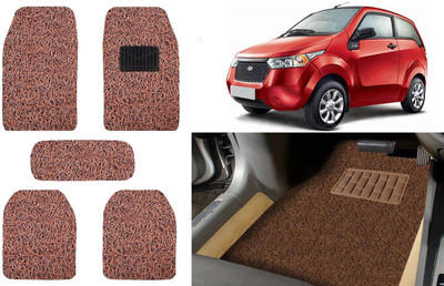 Auto Kite Plastic, PVC, Vinyl Standard Mat For  Mahindra Reva(Brown)