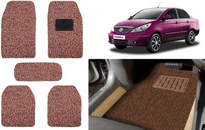 Auto Kite Plastic, PVC, Vinyl Standard Mat For  Tata Manza(Brown)